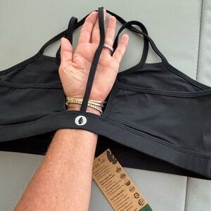 Dona Jo Black Women's Sports Bra